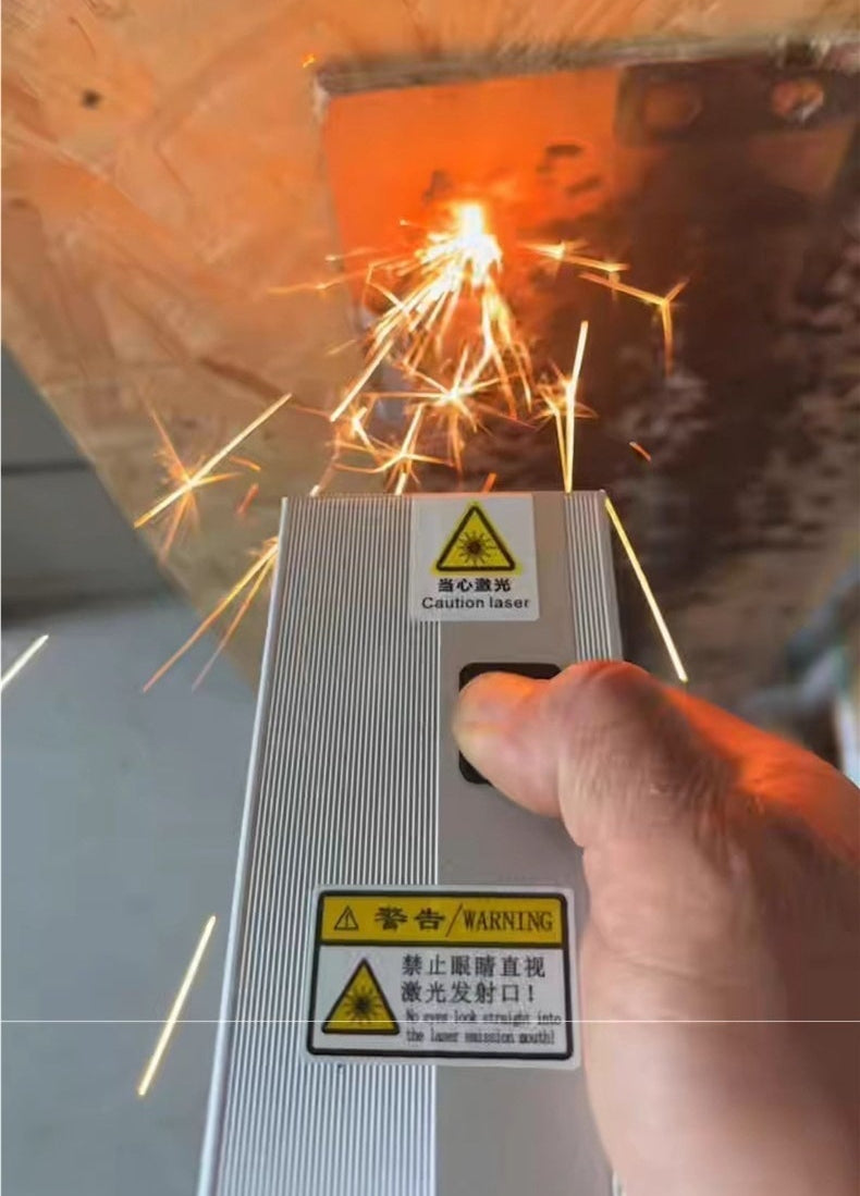 Pump source handheld laser transmitter