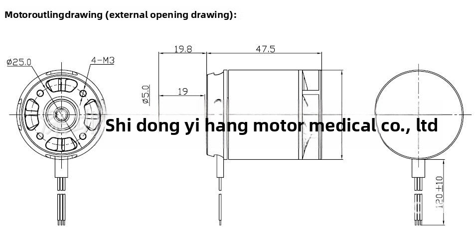 500#Helicopter Model Brushless Motor H3748-1700KV Motor、Small Electric Scooter Motor